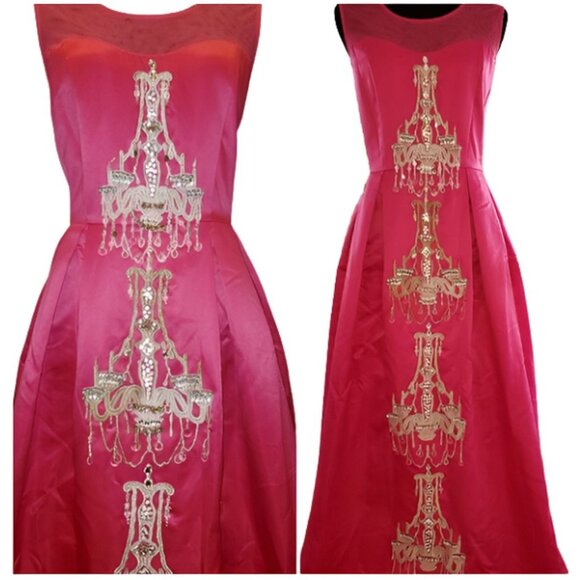 Luxury Designer Couture Evening Wedding Cocktail Runway Party Prom Gown Dress NW - Picture 3 of 12